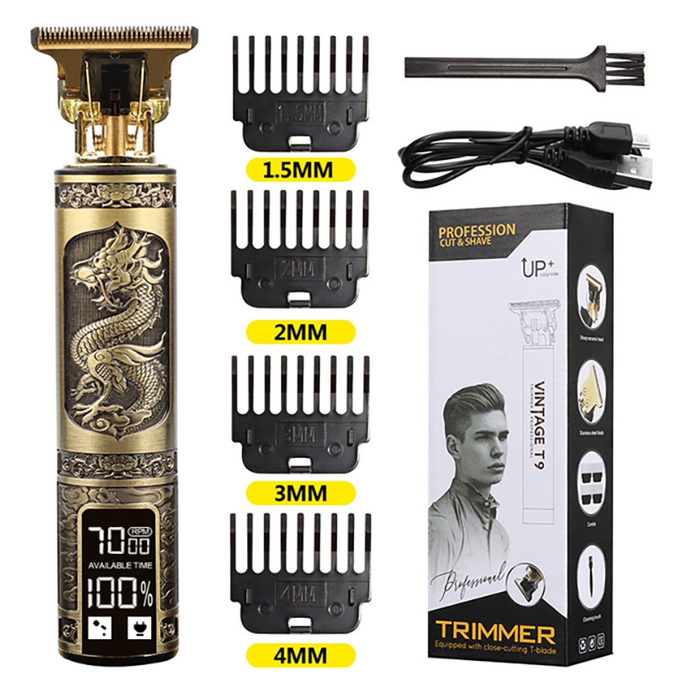 Taglio: Trimmer mit Drachen Design Profi Haarschneider Set Rasierer – Nuovo (secondo la descrizione) da Rickenbach b. Wil venduto da Mysterion4 3