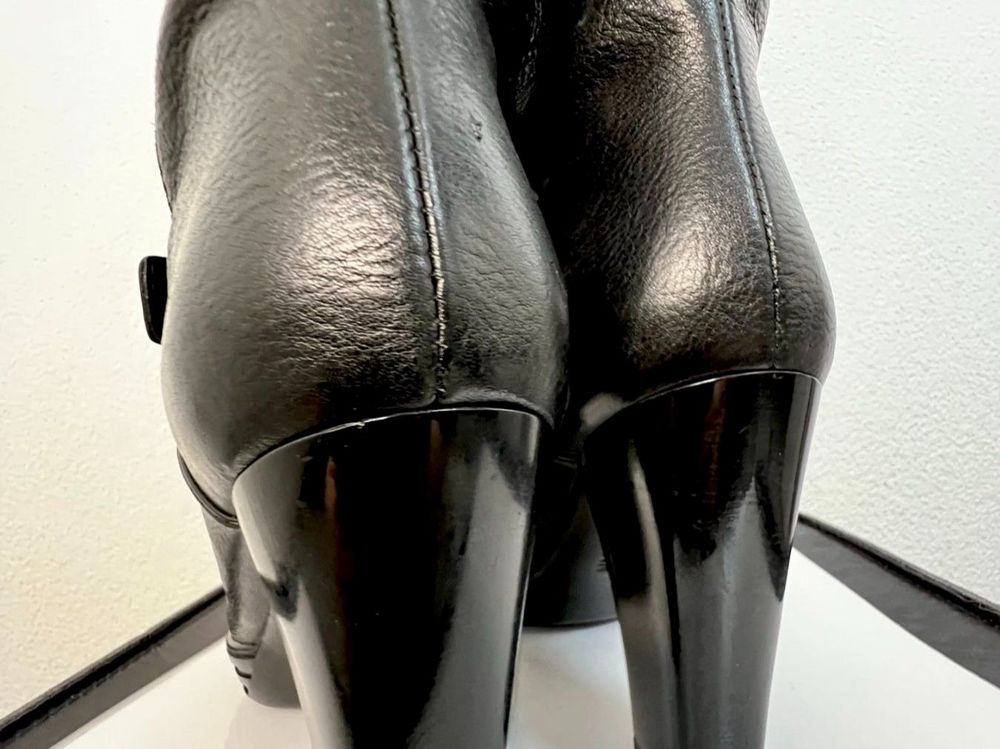 Bottes Motard Ride Tecs En Cuir Noir - Taille 8 US, 5 Boucles, Neuf Sans Boîte