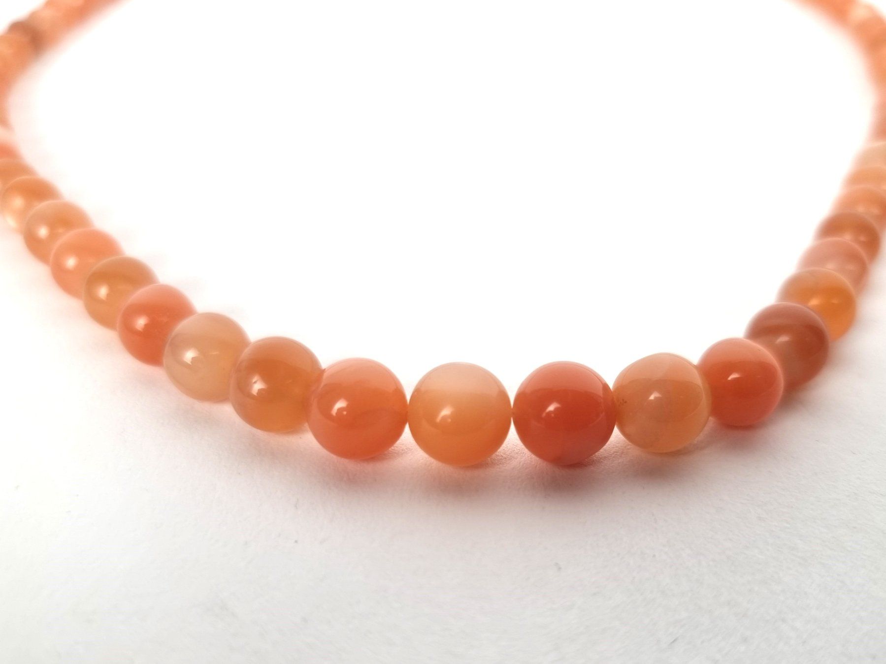 Catenine: Mondsteinkette orange – Usato da Urtenen-Schönbühl venduto da Restwert_Schoenbuehl 3