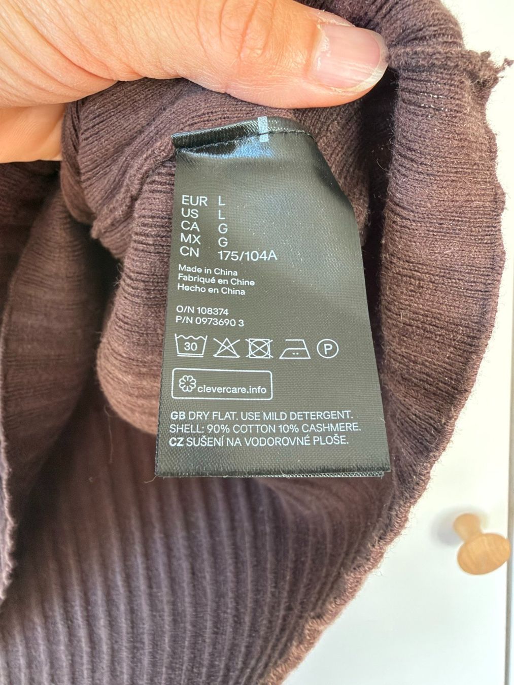H&M Maglioni & Felpe: H&M Pullunder braun, Baumwolle & Kaschmir, L – Usato da Neukirch an der Thur venduto da foundby. 2