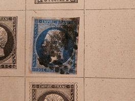 Timbre France Francobollo 20 cent Napoléon III, 1853-61 #3