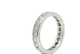 Vintage Alliance Ring 1.37ct Gr. 53 18K Weissgold *S3858