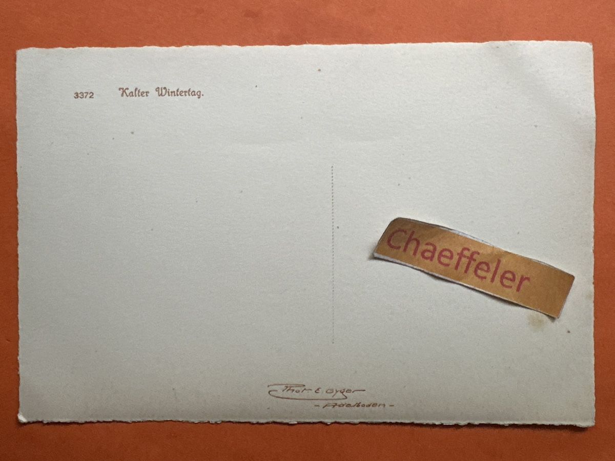 Cartes postales: 3372 Kalter Wintertag – D'occasion à Zürich par Chaeffeler 1
