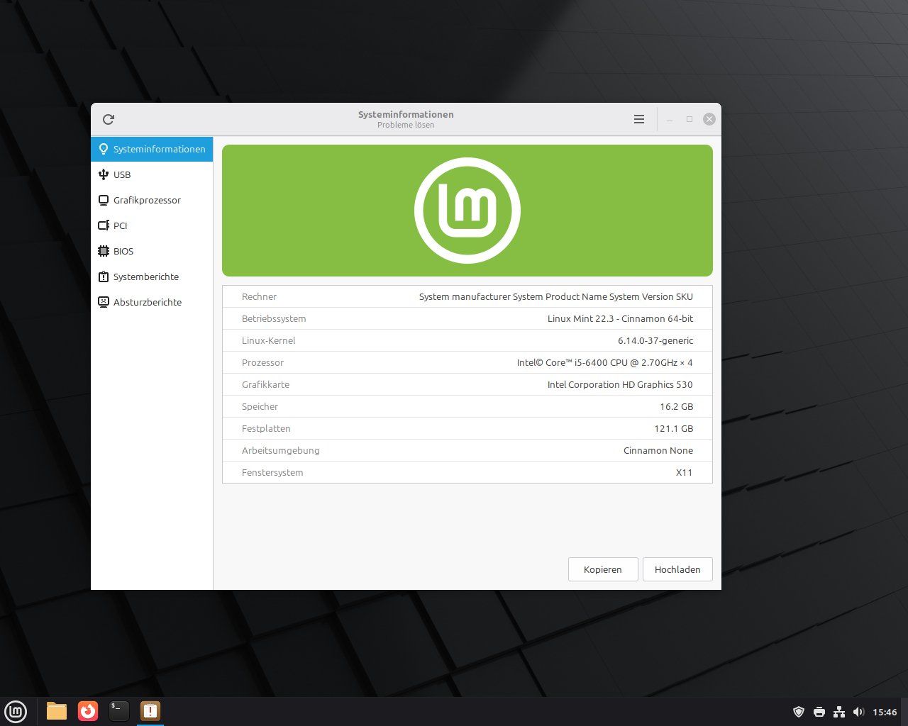 Asus PC: Tower PC i5 6400, 16GB Ram, 120GB SSD, Linux Mint – Usato da Frick venduto da Techcat_GmbH 8