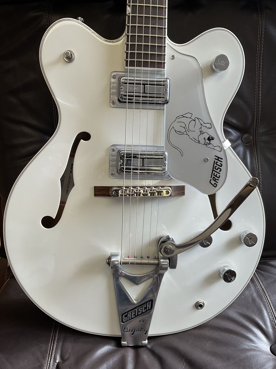 Gretsch Strumenti musicali: Gretsch White Panter, sehr selten – Usato da Tschierv venduto da Screamingwolfguitars 1