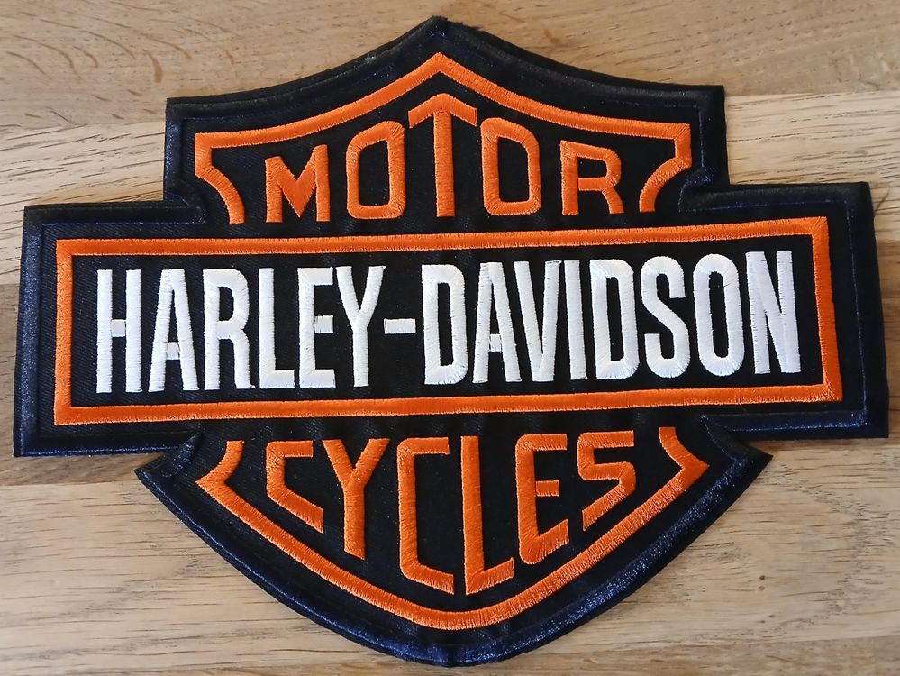 Grand patch brodé Harley-Davidson Motorcycles J065 1
