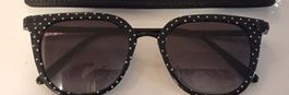 Sonnenbrille Dolce & Gabbana schwarz gepunktet neuwertig