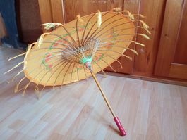 Schirm aus Seide *Neu (Handarbeit AUS MYANMAR) Goa