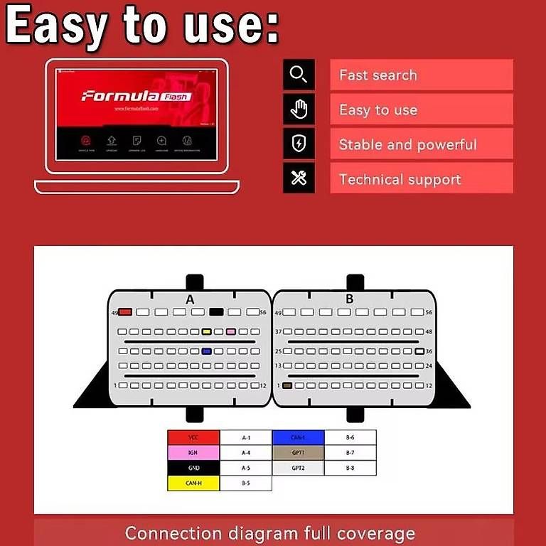Tutti gli attrezzi: Formel flash formel flash ecu tcu tool ecu klon immo – Nuovo e nell'imballaggio originale da Malans GR venduto da BUYBEST-Schweiz 5