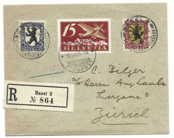 Brief-Einschreiben 30.IV.25 Drucksache Basel – Zürich