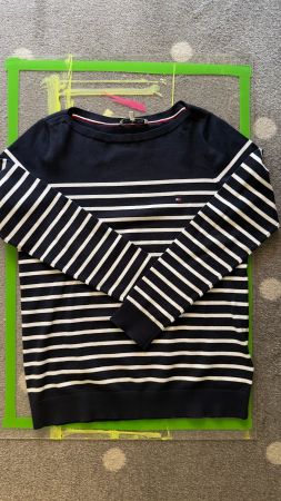 Tommy Hilfiger Marinière Baumwoll-Pullover **UNGETRAGEN**