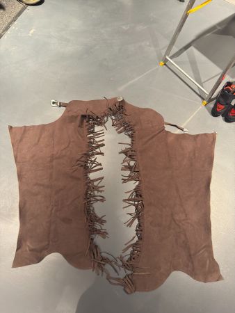 Chaps western en daim – Wama Western Style –marron –Taille S