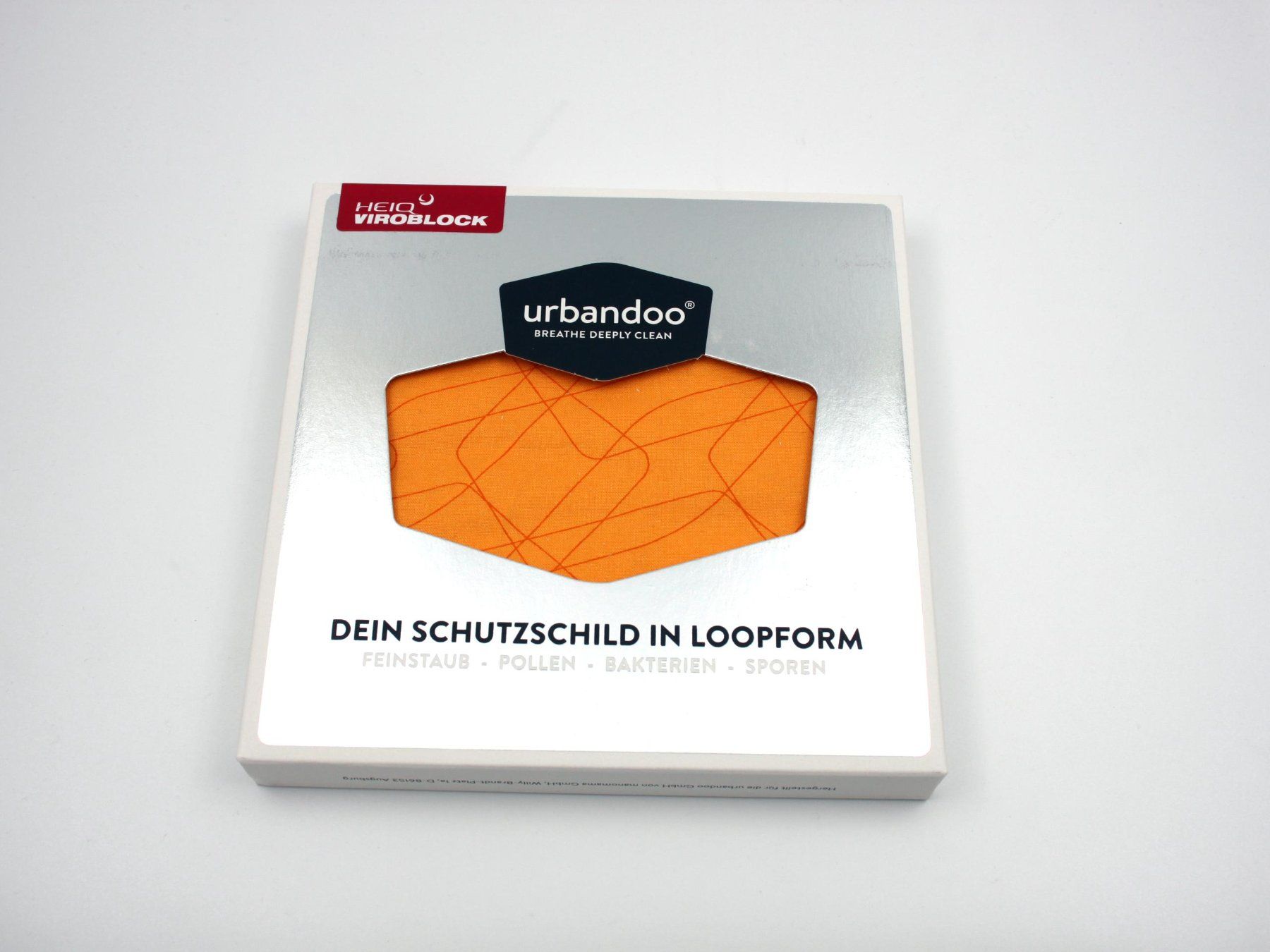 Gesichts- und Gehörschutz: URBANDOO Loop-Maske "Orange" Gr. M (7871) – Neu (gemäss Beschreibung) aus Zürich von fundsachenverkauf