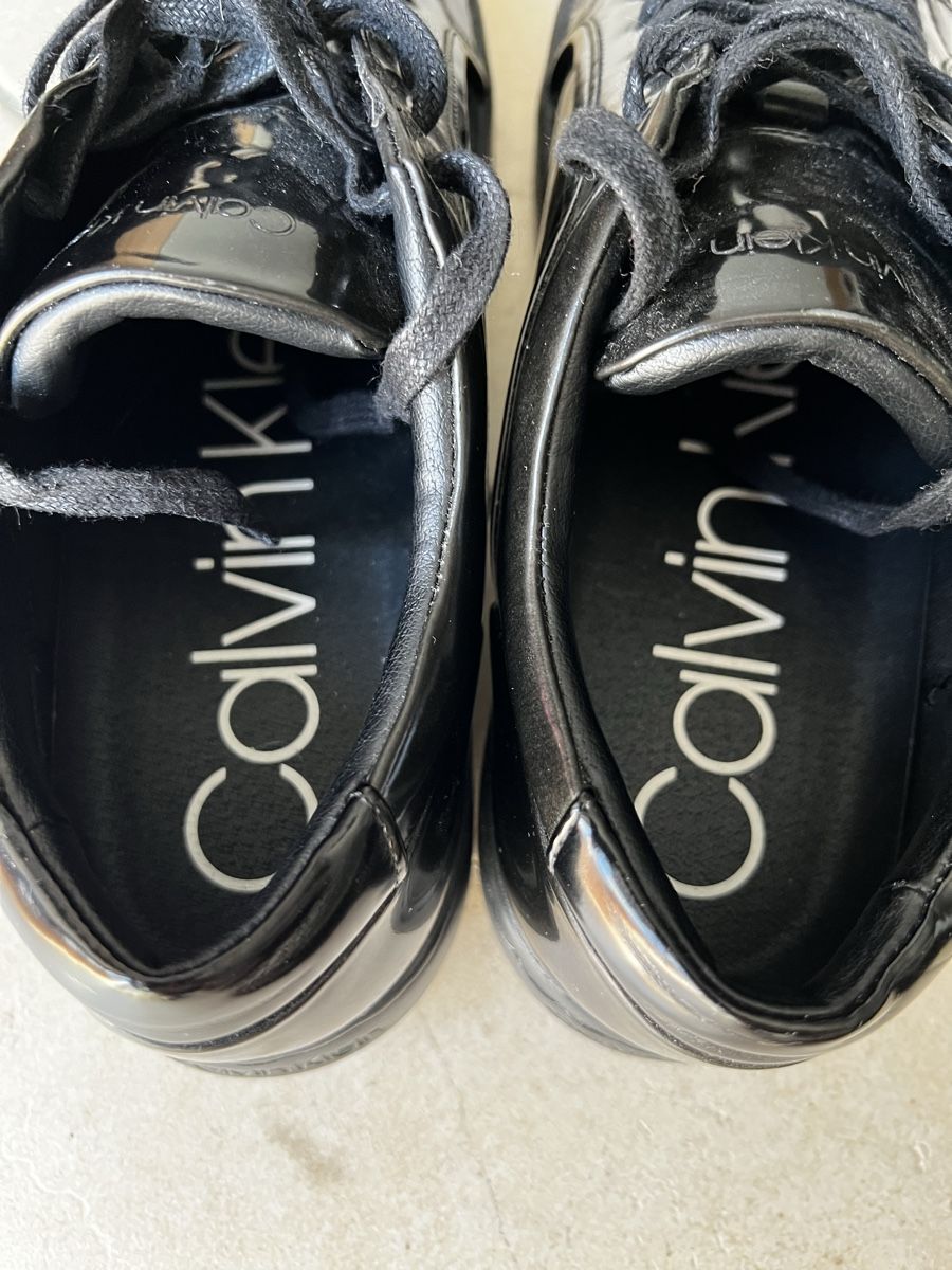 Calvin Klein Herrenschuhe: Calvin Klein Sneaker schwarz Gr. 40 Leder – Neu (gemäss Beschreibung) aus Niederwangen BE von KFI 2