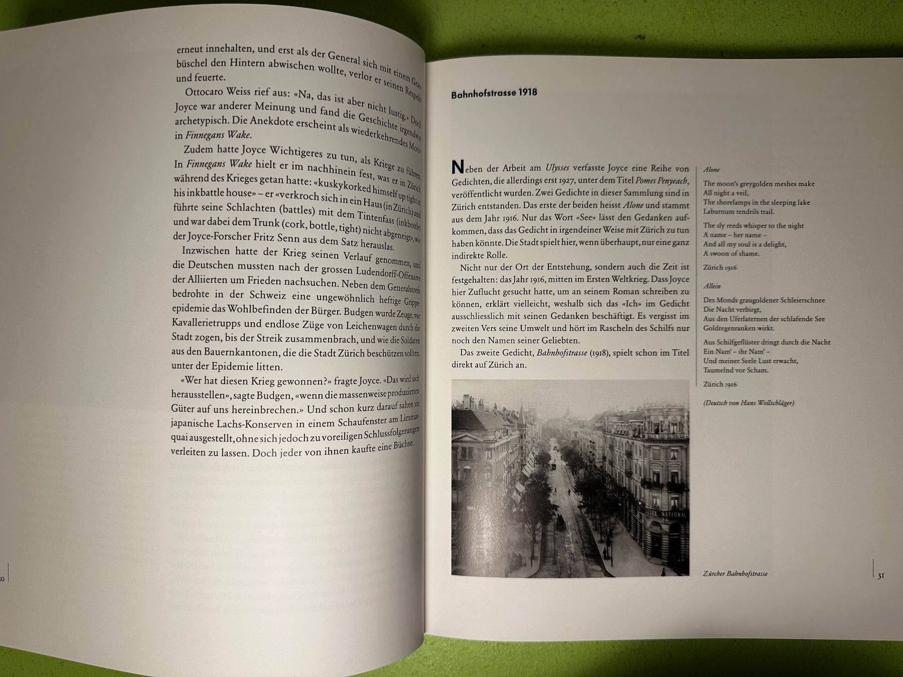 Libri: Thomas Faerber, Markus Luchsinger: Joyce in Zürich. – Usato da Zürich venduto da allp 5