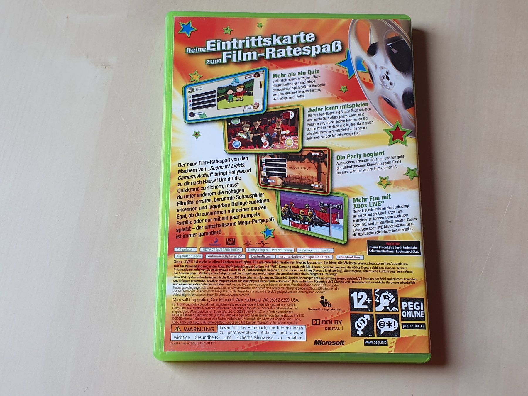 Microsoft Spiele: Scene it? Kinohits – Gebraucht aus Stansstad von collectorsshop 1