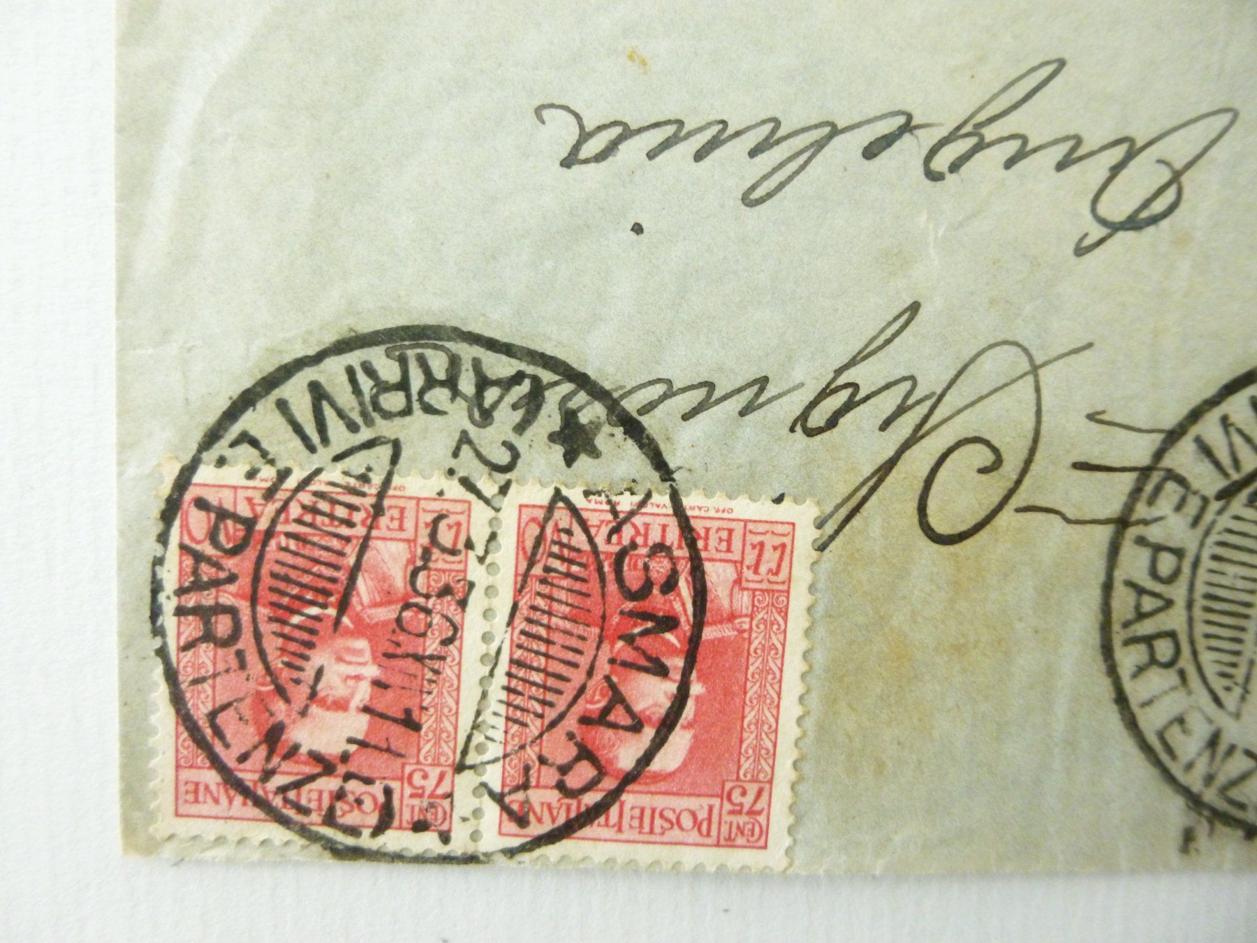 Alle Briefmarken: ITALIEN - ERITREA // Luftpost Brief 1936 gest. ASMARA – Gebraucht aus Uster von schepus23 1
