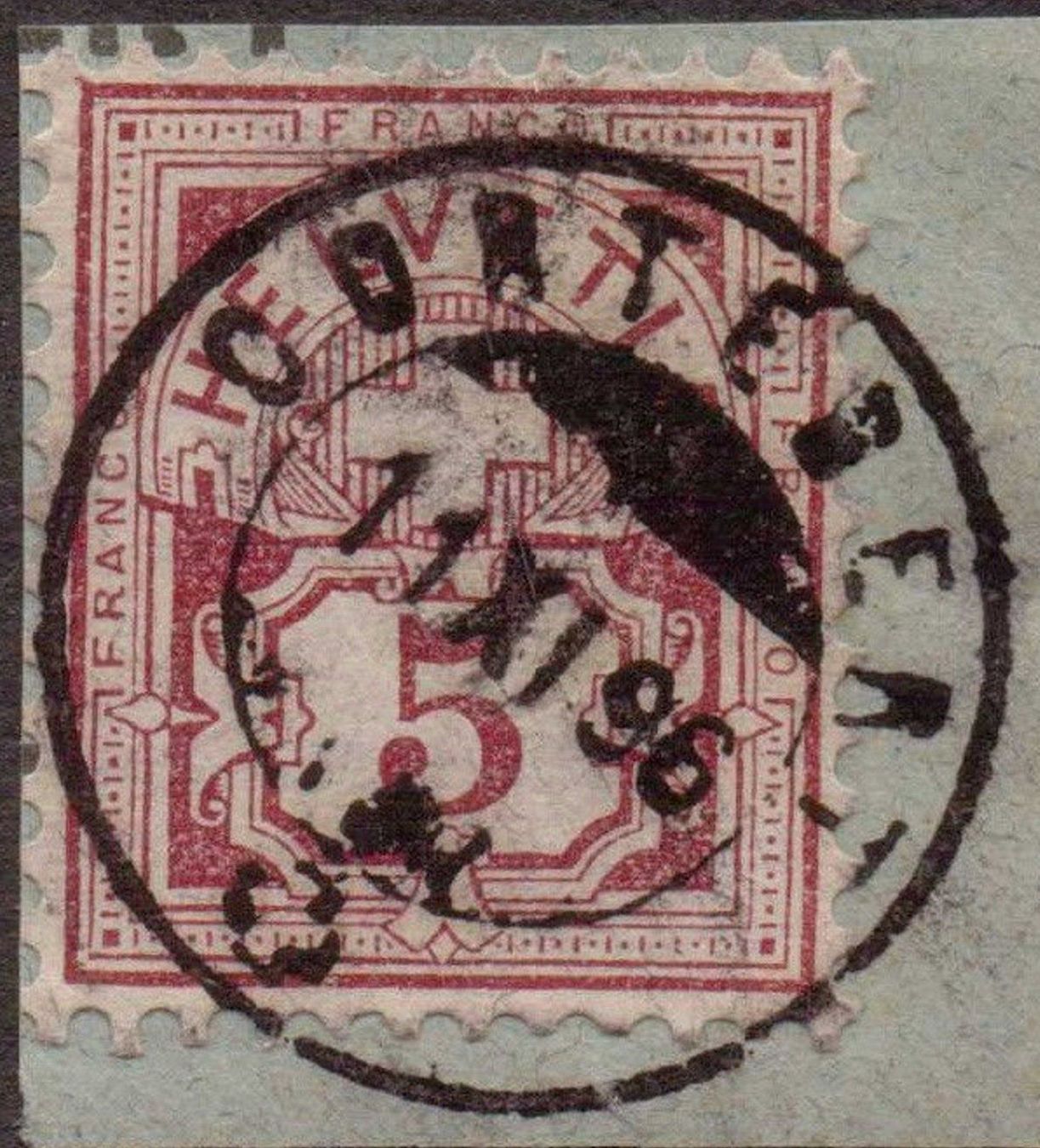 Timbri: Postmark/Poststempel 1896, Schweiz – Usato da Leysin venduto da geomamar