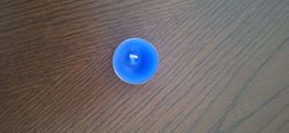 10 Stk. Teelicht blau /selbstgemacht / neu