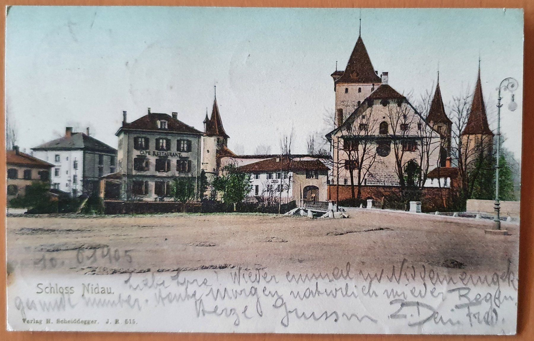 Ansichtskarten: Schloss Nidau 1905 – Gebraucht aus Kreuzlingen von Rschweiz1