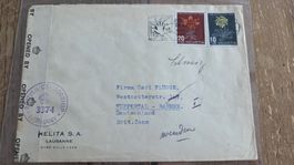 1948  Pro Juventute Zensurbrief nach Brith. Zone Wuppertal