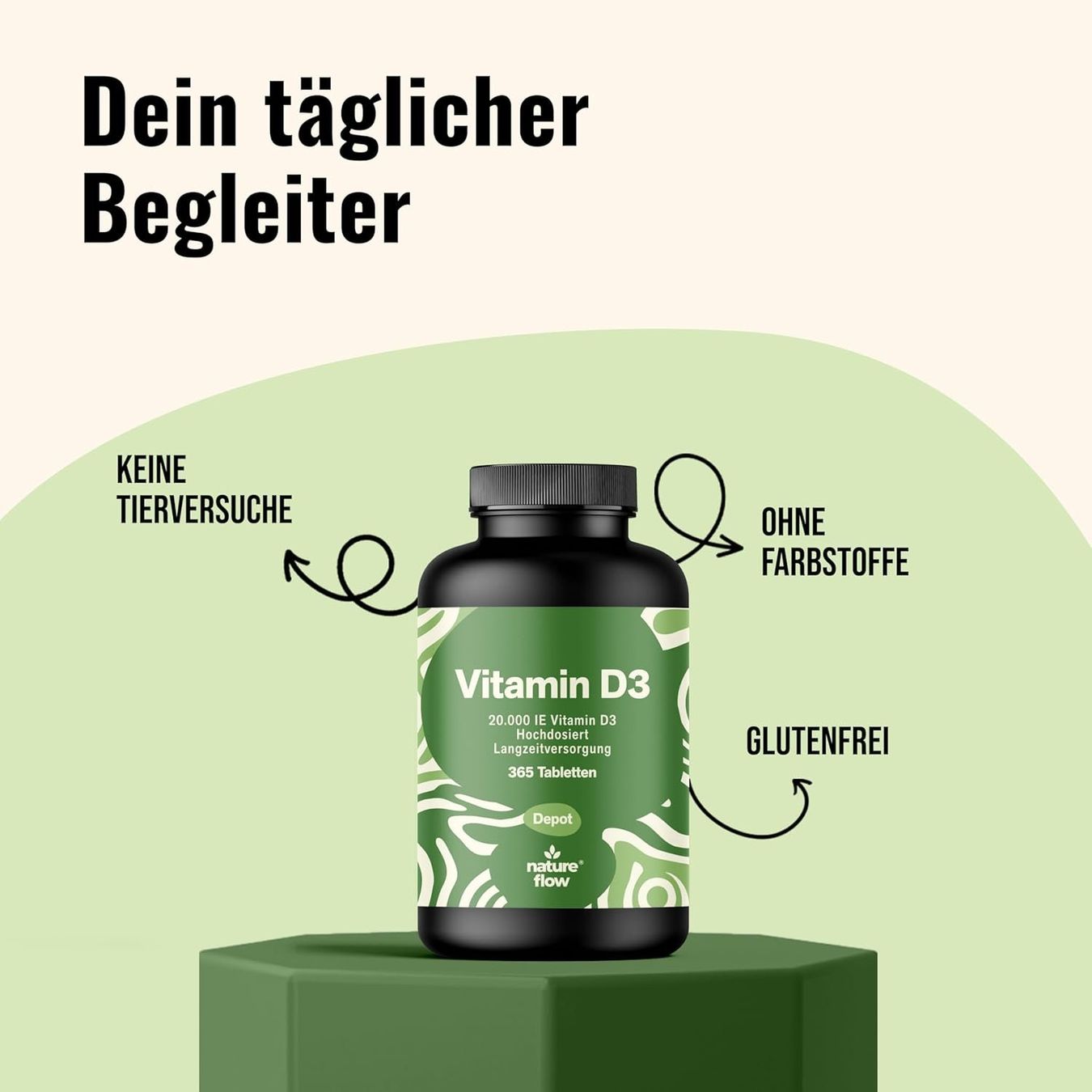 Cibi & Specialità: Vitamin D3 20000 IE 365 Tabletten – Nuovo e nell'imballaggio originale da Suhr venduto da SchnapperCH 1