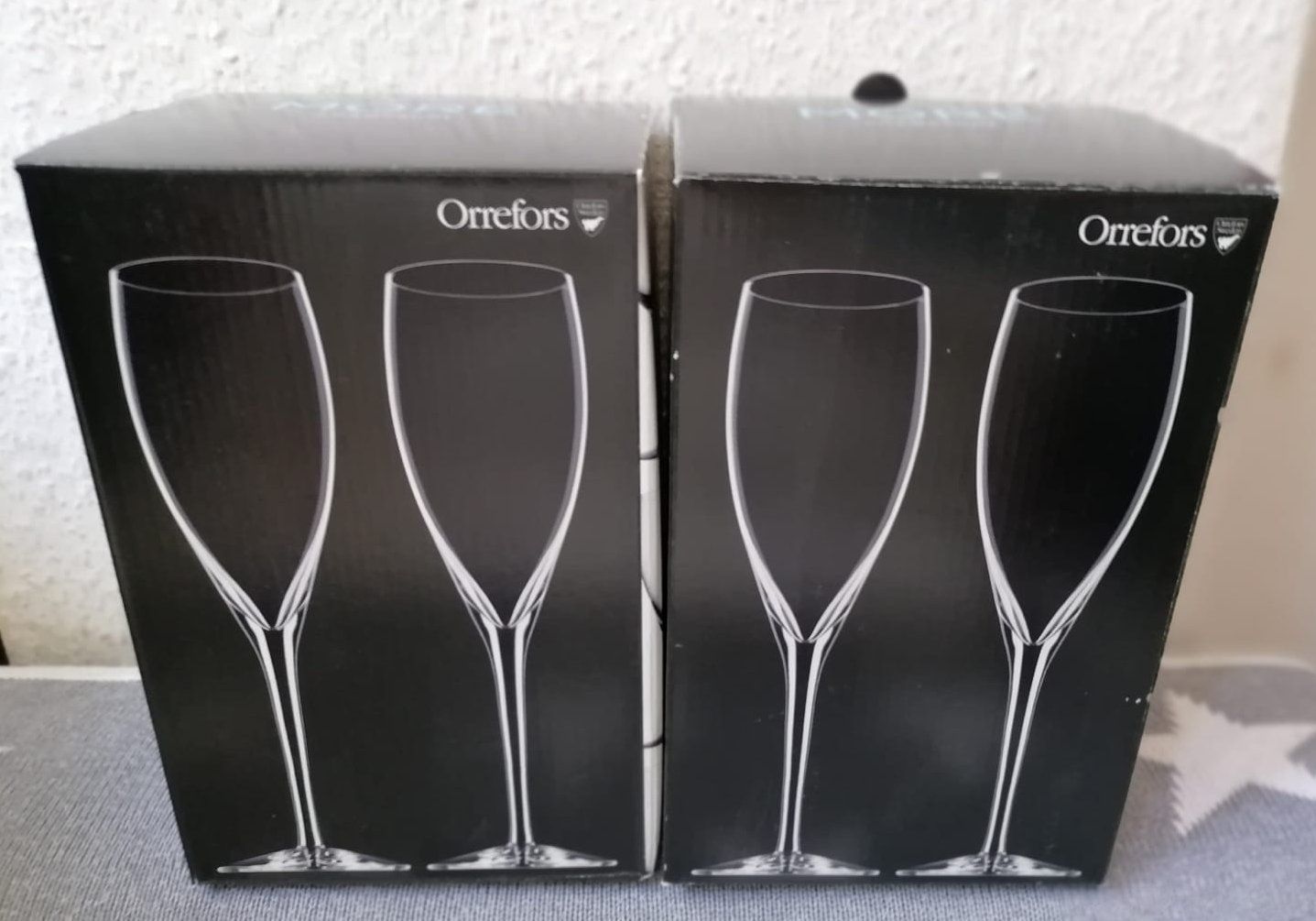 Bicchieri: 2x Orrefors More Champagner Glas 4er Set – Nuovo e nell'imballaggio originale da Münchenstein venduto da avg_5vgb