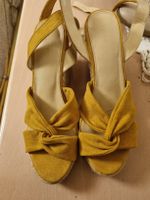 Sandales 37 jaune moutarde
