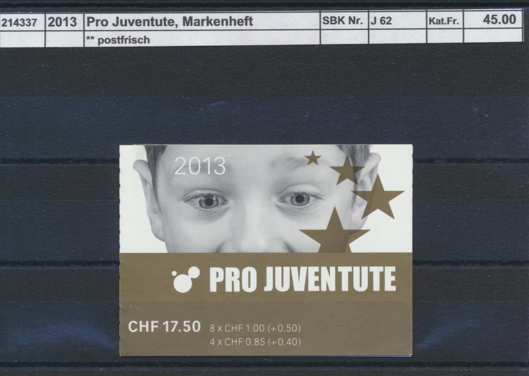 Alle Briefmarken: 2013 Pro Juventute, Markenheftchen, ** postfrisch – Neu (gemäss Beschreibung) aus Winterthur von Zupogeru
