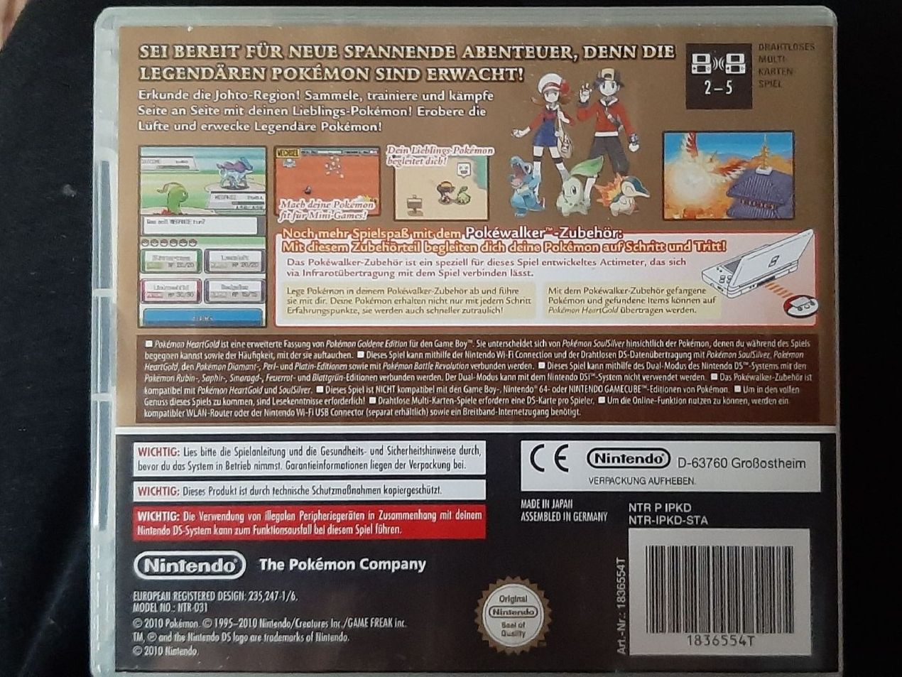 Pokémon Jeux: Pokemon HeartGold Edition DS – D'occasion à Degersheim par roh_y768 1