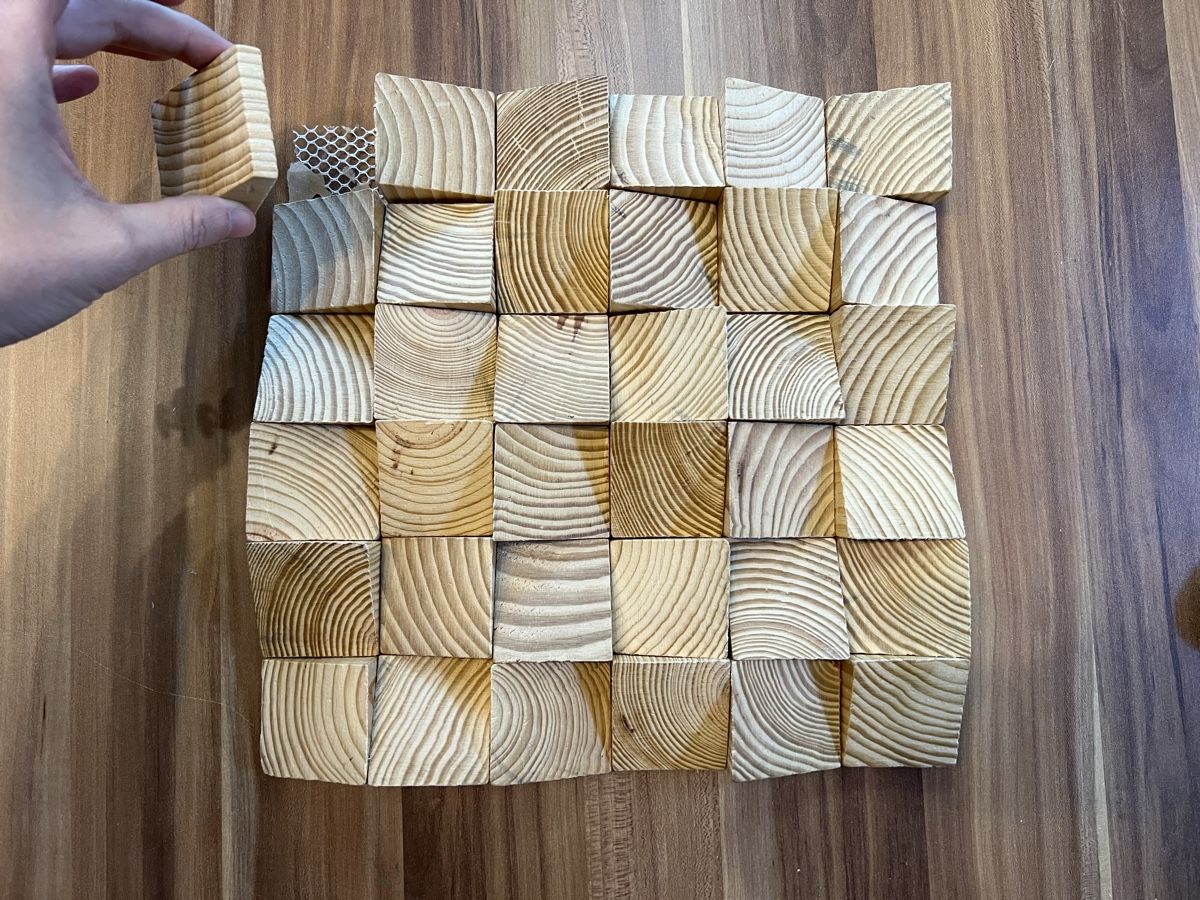 Tutte le decorazioni: HOLZ WANDDEKORATION - 30x30cm akustikdiffusor / basteln – Nuovo e nell'imballaggio originale da chiasso venduto da Wulli 1