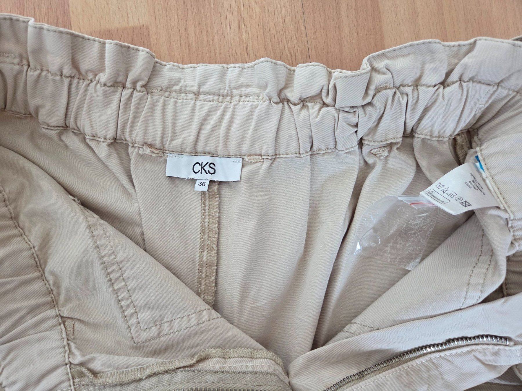 Pantaloni: CKS Shorts - Cotton - Beige - NEW - 36 – Nuovo e nell'imballaggio originale da Zug venduto da Bibibo 3