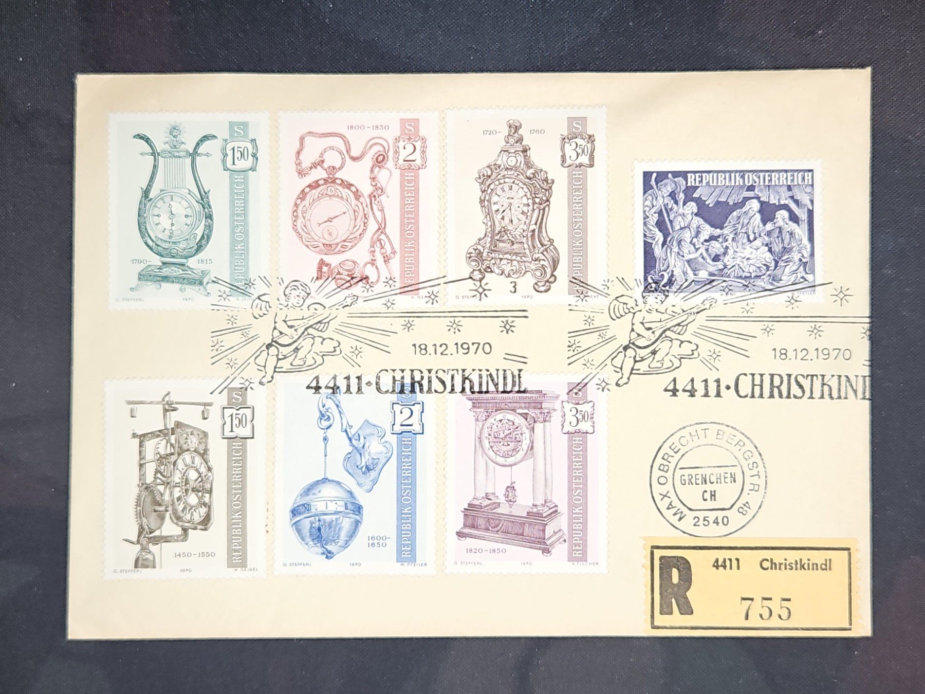 Tutti i francobolli: CL25 Enveloppe + Timbre Autriche 1970 – Usato da Cousset venduto da Patrick_Collections