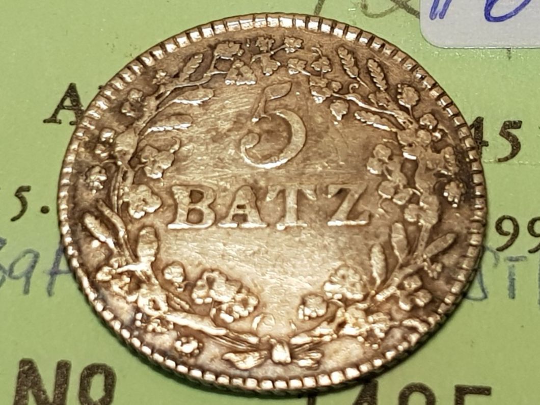 Alle Münzen: Waadt: 5 Batz 1810 Silber. #66 – Gebraucht aus Schöftland von Topdeal4 2