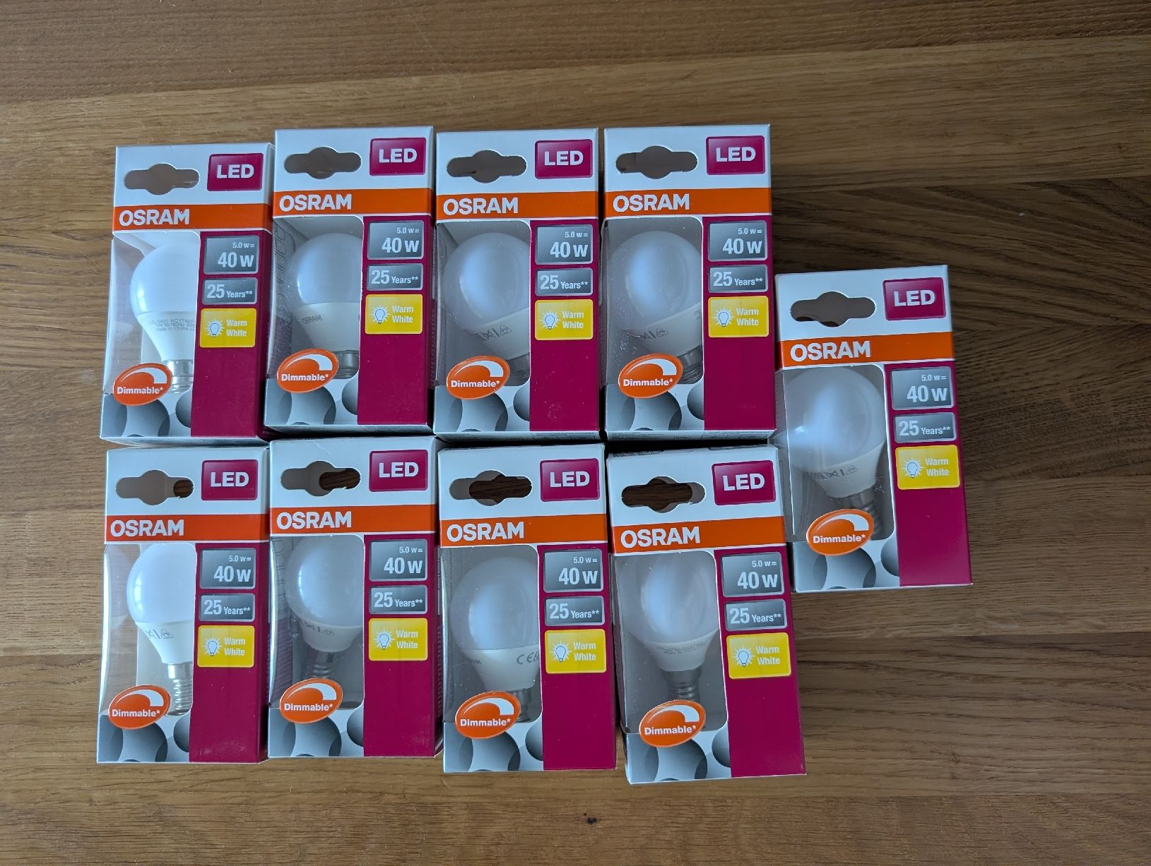 Osram Lampes: 9x OSRAM E14 LED Warm White – Neuf avec emballage d'origine à Pfäffikon ZH par Labdi