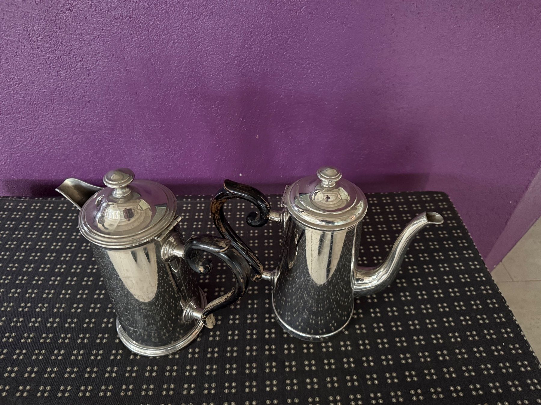 Teiere: Antike versilberte Tee und Kaffee Kannen – Usato da Oberbussnang venduto da Mpm1 1
