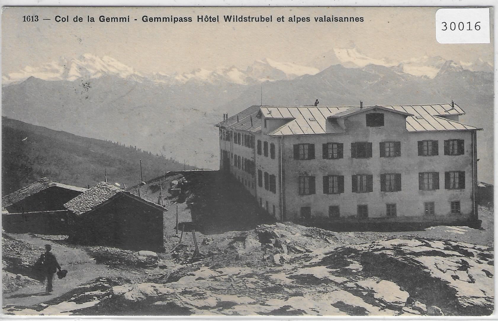 Cartoline postali: Col de la Gemmi - Hotel Wildstrubel – Usato da Ettingen venduto da Kartenplanet