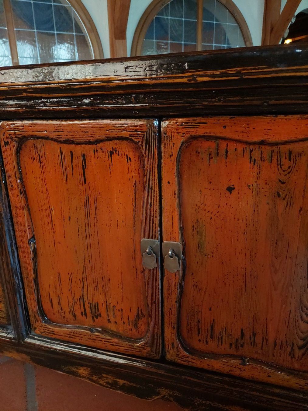 Cassettiere: Niedriges Sideboard schwarz-orange – Nuovo (secondo la descrizione) da Cham venduto da mjg1901 3