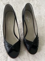 Elegante Bata Schuhe Gr.37 schwarz Lackleder Plateau