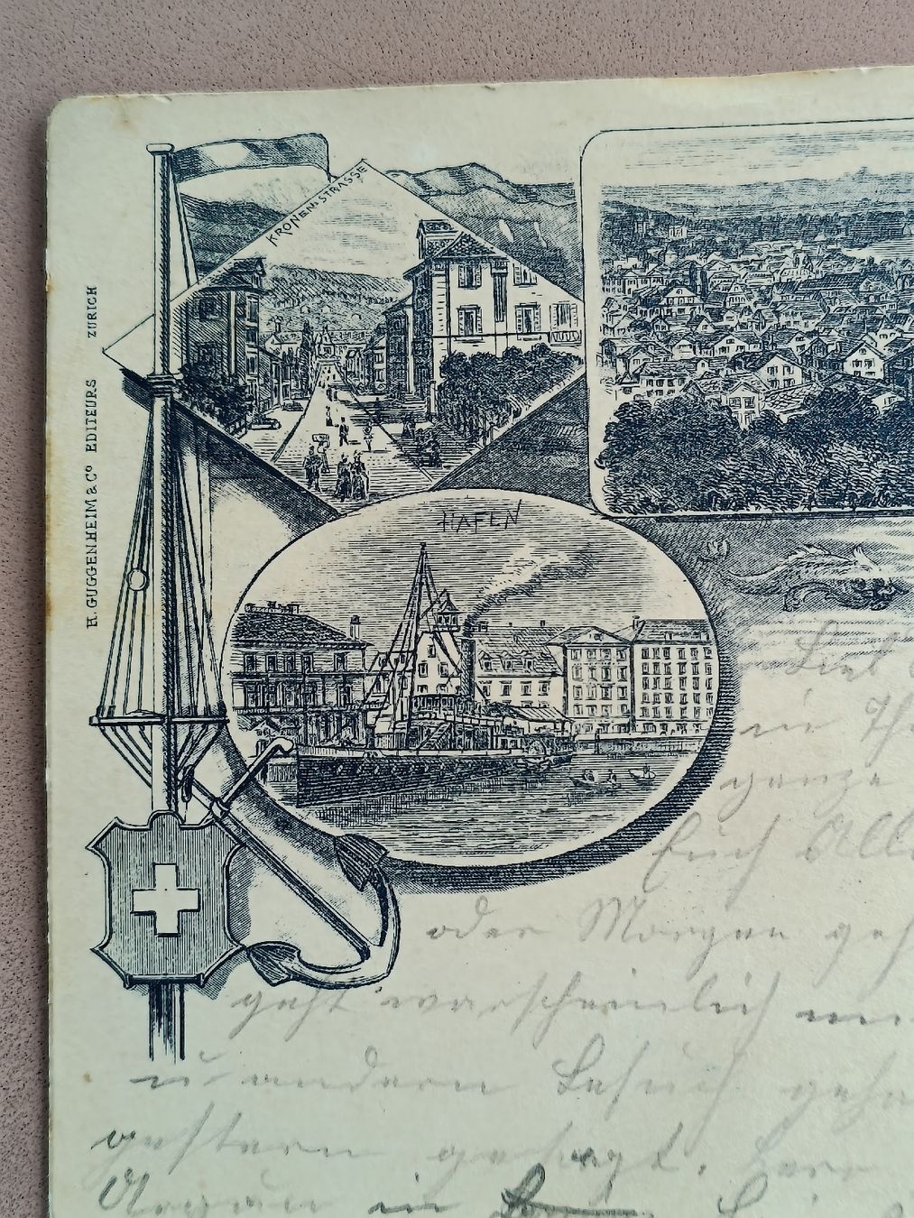 Cartoline postali: Litho PK / Rorschach - Gelaufen 1899 – Usato da Brugg AG venduto da Ente015 1