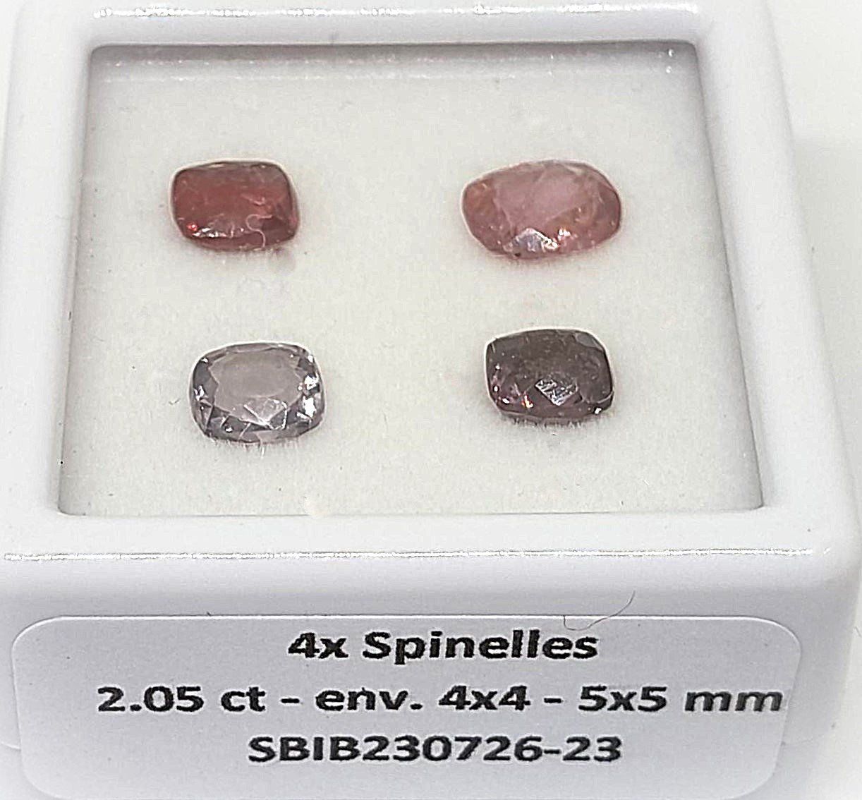 Edelsteine: 4x beaux spinelles 2.07 ct - Valeur 400.- Fr – Neu (gemäss Beschreibung) aus Grimisuat von Valgem 4