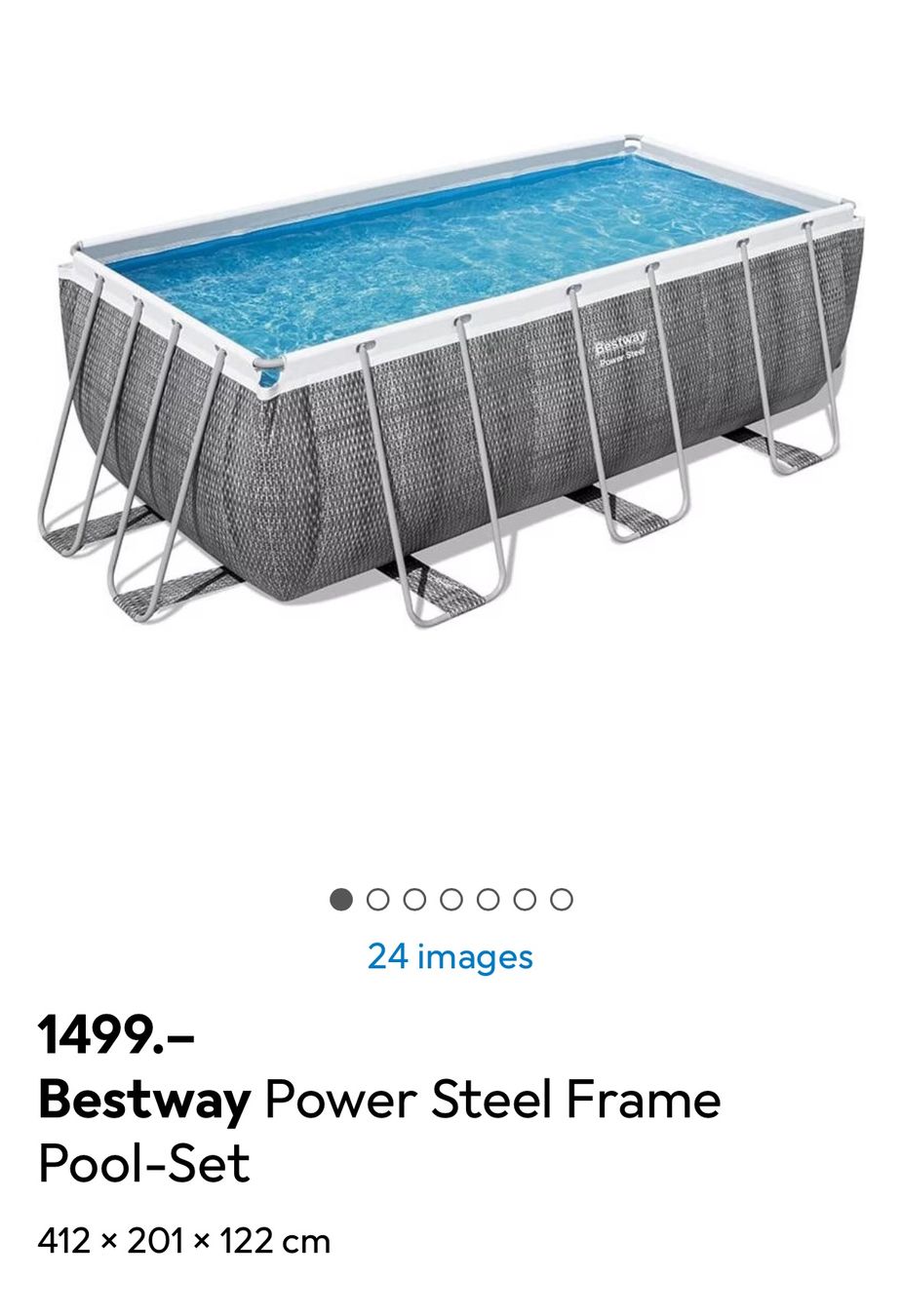 Bestway Piscine: Piscine 4x2x1.2m – Usato da Moutier venduto da EtDu1417 3