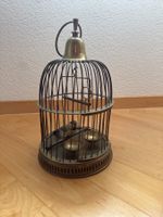 Grosser antiker Vogelkäfig aus Messing - guter Zustand!