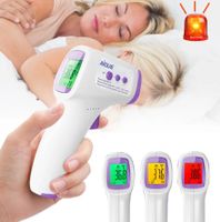 Digitaler Infrarot Thermometer Fiebermesser kontaktlos Stirn