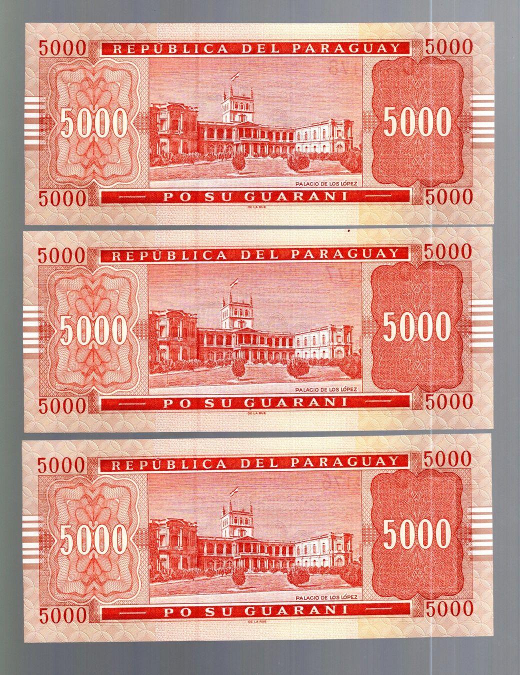Banconote: Paraguay noten 3 stück serie consecutive UNC – Nuovo (secondo la descrizione) da Leibstadt venduto da baroc333 1