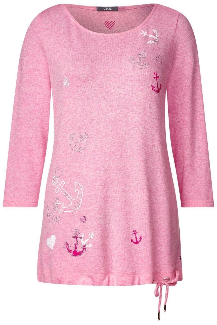 Cecil Maglioni & Felpe: Cecil Pullover Shirt Melli mit Herzchen Anker Print XXL rosa – Nuovo (secondo la descrizione) da Suhr venduto da 1stclass