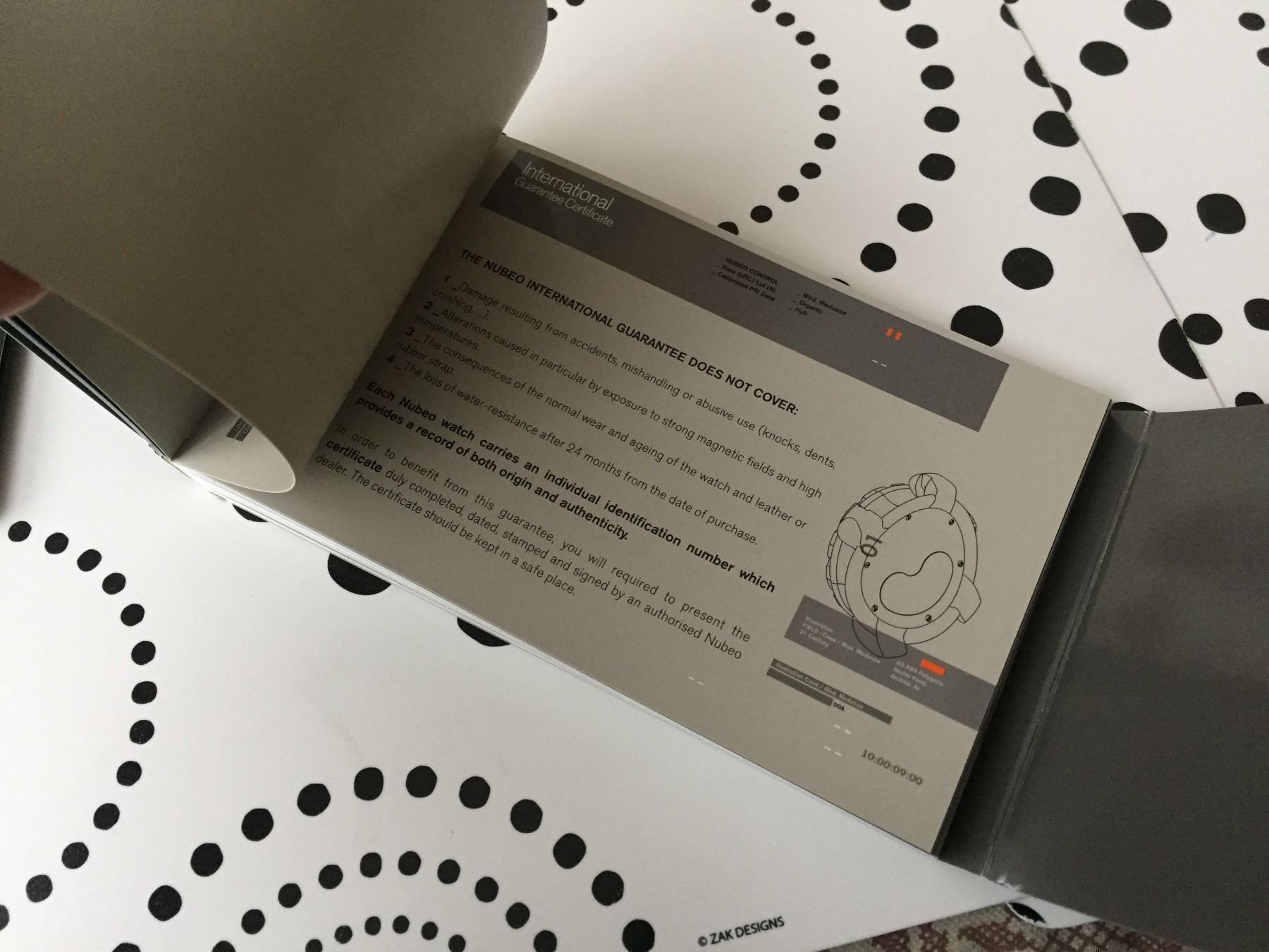 Documenti: NUBEO 4D ORIGINAL - WATCH OPERATING INSTRUCTIONS - NEW !!! – Nuovo (secondo la descrizione) da Epalinges venduto da dream-watch 3