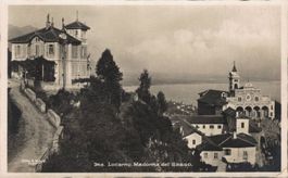 Alte Ansichtskarte Locarno Madonna del Sasso, gelaufen