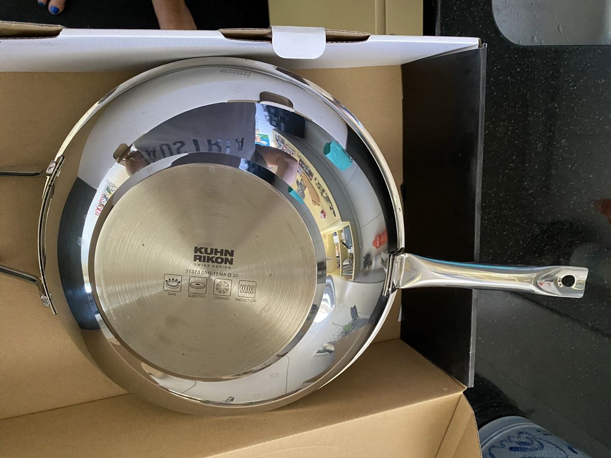 Kuhn Padelle: WOK Kuhn Rikon 30cm – Nuovo e nell'imballaggio originale da Zürich venduto da Ethno1 1