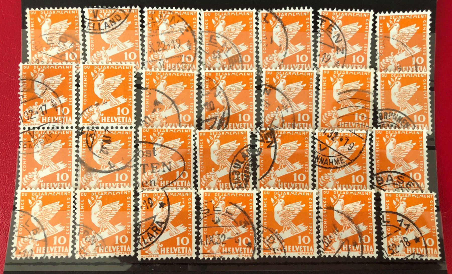 Tutti i francobolli: Nr.186 mit Stempel Einsteckkarte Voll – Usato da Aarau venduto da Billa007
